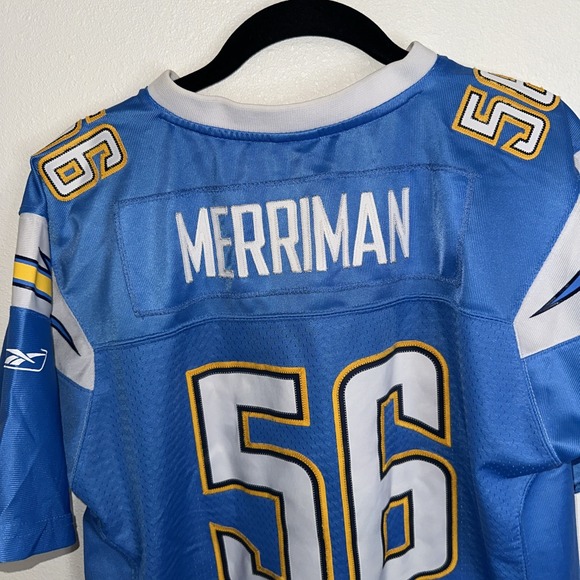 NFL San Diego‎ Chargers Shawn Merriman #56 Size Xl  Blue Rbk - Picture 7 of 9